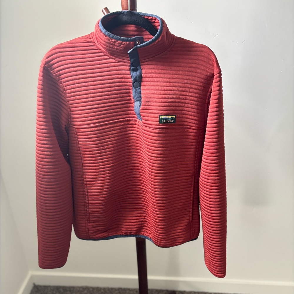 L.L. Bean Men's Airlight Knit 1/4 Snap Sweater